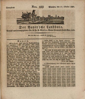 Der Bayerische Landbote Samstag 27. Oktober 1827