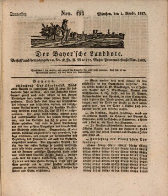 Der Bayerische Landbote Donnerstag 1. November 1827