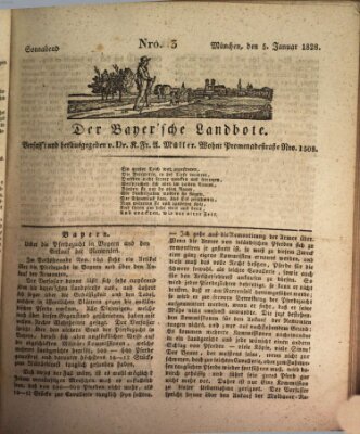 Der Bayerische Landbote Samstag 5. Januar 1828