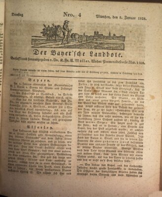 Der Bayerische Landbote Dienstag 8. Januar 1828