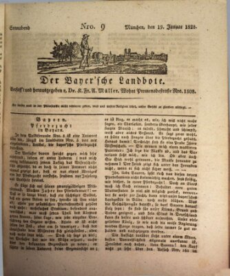 Der Bayerische Landbote Samstag 19. Januar 1828