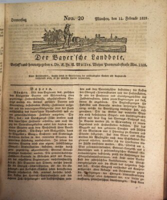 Der Bayerische Landbote Donnerstag 14. Februar 1828