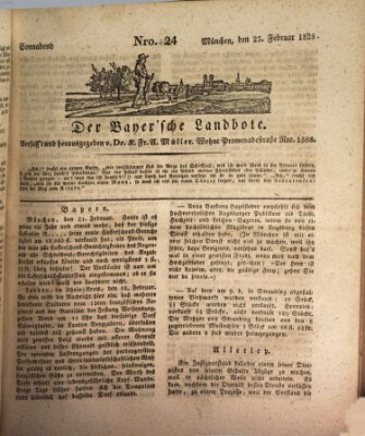 Der Bayerische Landbote Samstag 23. Februar 1828