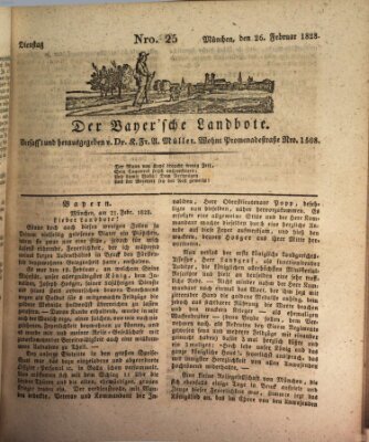 Der Bayerische Landbote Dienstag 26. Februar 1828