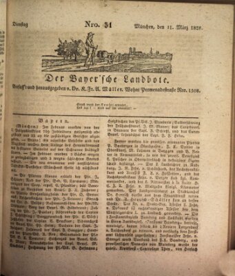 Der Bayerische Landbote Dienstag 11. März 1828