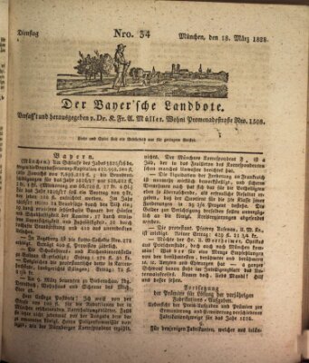 Der Bayerische Landbote Dienstag 18. März 1828