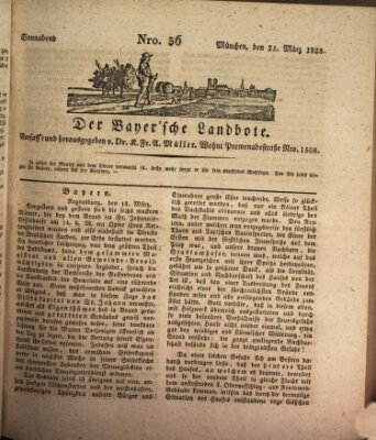 Der Bayerische Landbote Samstag 22. März 1828