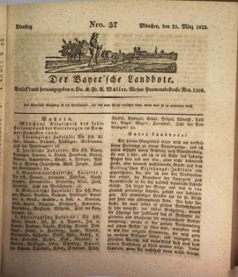 Der Bayerische Landbote Dienstag 25. März 1828