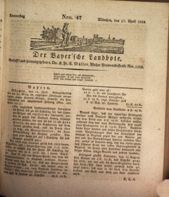 Der Bayerische Landbote Donnerstag 17. April 1828