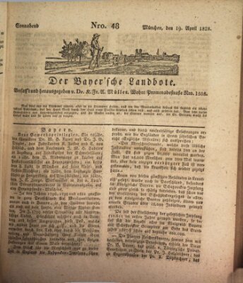 Der Bayerische Landbote Samstag 19. April 1828