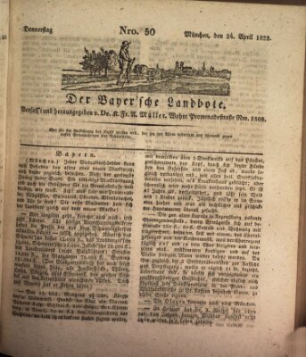 Der Bayerische Landbote Donnerstag 24. April 1828