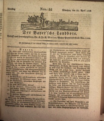 Der Bayerische Landbote Dienstag 29. April 1828