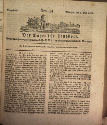 Der Bayerische Landbote Samstag 3. Mai 1828