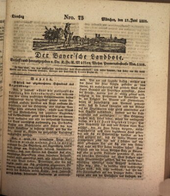 Der Bayerische Landbote Dienstag 17. Juni 1828