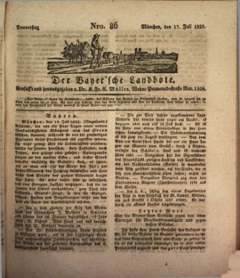 Der Bayerische Landbote Donnerstag 17. Juli 1828