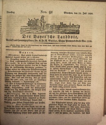 Der Bayerische Landbote Dienstag 29. Juli 1828