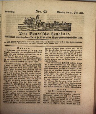 Der Bayerische Landbote Donnerstag 31. Juli 1828