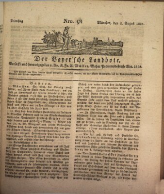 Der Bayerische Landbote Dienstag 5. August 1828