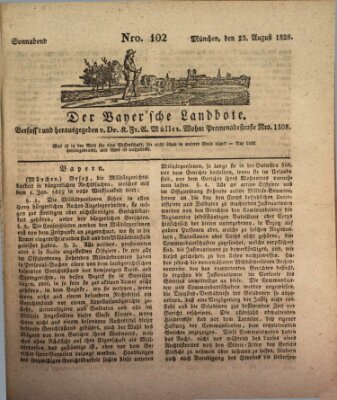 Der Bayerische Landbote Samstag 23. August 1828