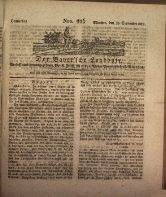 Der Bayerische Landbote Donnerstag 25. September 1828