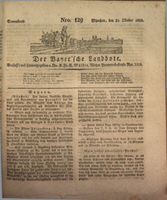 Der Bayerische Landbote Samstag 25. Oktober 1828