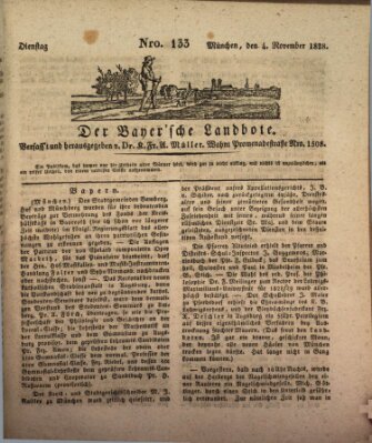 Der Bayerische Landbote Dienstag 4. November 1828