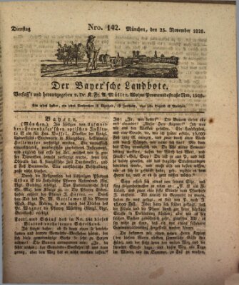 Der Bayerische Landbote Dienstag 25. November 1828