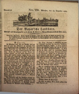 Der Bayerische Landbote Samstag 13. Dezember 1828