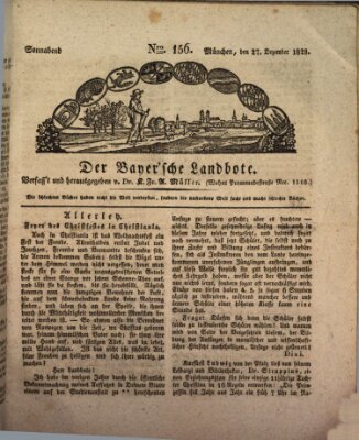 Der Bayerische Landbote Samstag 27. Dezember 1828