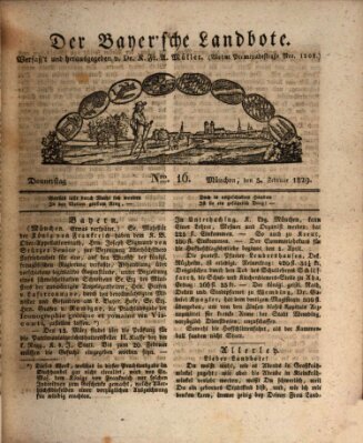 Der Bayerische Landbote Donnerstag 5. Februar 1829