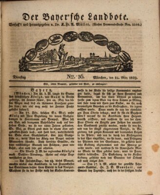 Der Bayerische Landbote Dienstag 24. März 1829