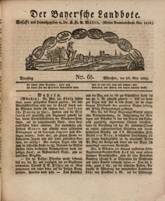 Der Bayerische Landbote Dienstag 26. Mai 1829