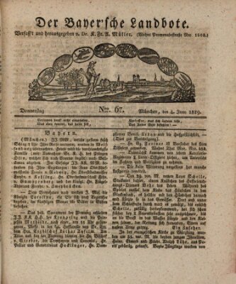 Der Bayerische Landbote Donnerstag 4. Juni 1829