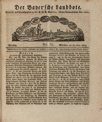 Der Bayerische Landbote Dienstag 23. Juni 1829