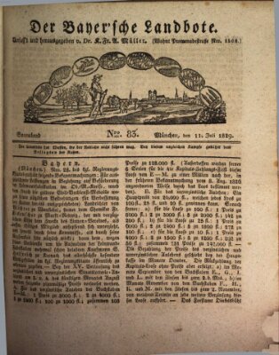 Der Bayerische Landbote Samstag 11. Juli 1829