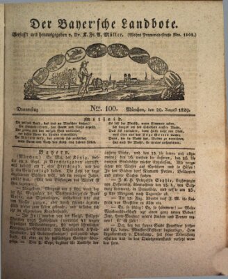 Der Bayerische Landbote Donnerstag 20. August 1829