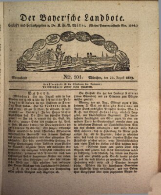 Der Bayerische Landbote Samstag 22. August 1829