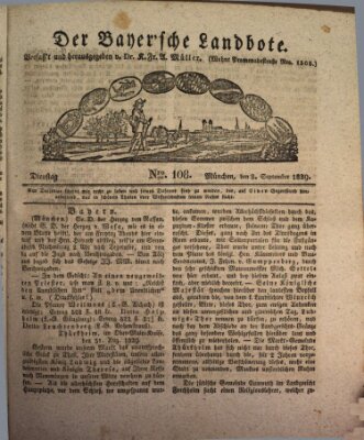 Der Bayerische Landbote Dienstag 8. September 1829