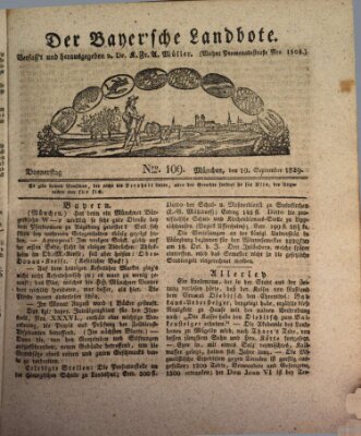 Der Bayerische Landbote Donnerstag 10. September 1829