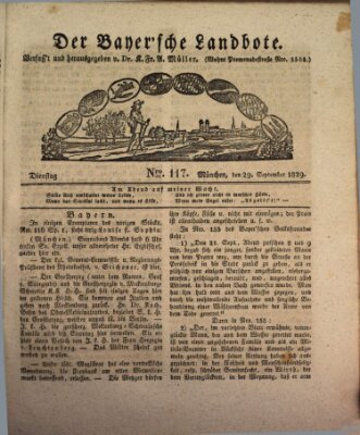 Der Bayerische Landbote Dienstag 29. September 1829