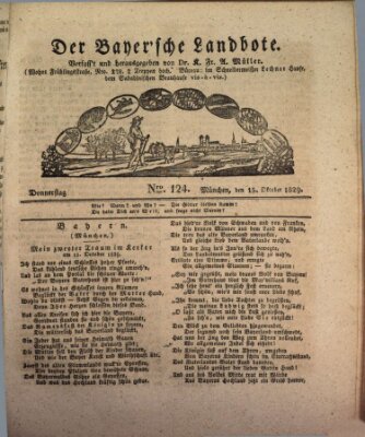 Der Bayerische Landbote Donnerstag 15. Oktober 1829