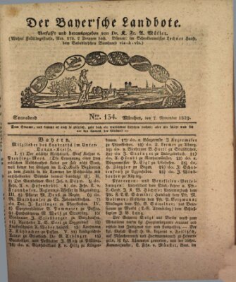 Der Bayerische Landbote Samstag 7. November 1829