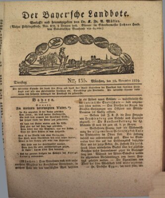 Der Bayerische Landbote Dienstag 10. November 1829