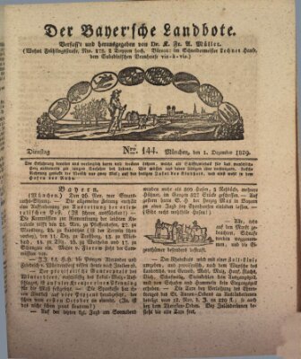 Der Bayerische Landbote Dienstag 1. Dezember 1829