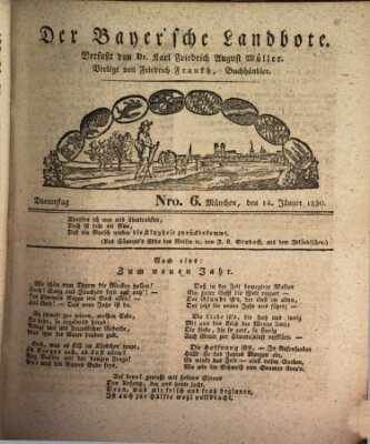 Der Bayerische Landbote Donnerstag 14. Januar 1830