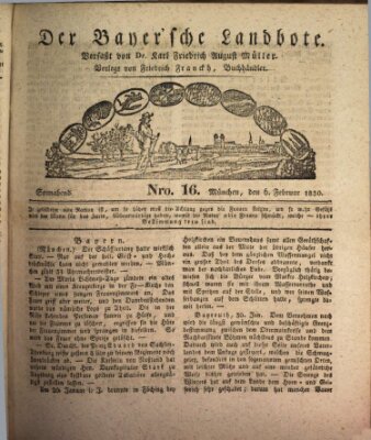 Der Bayerische Landbote Samstag 6. Februar 1830