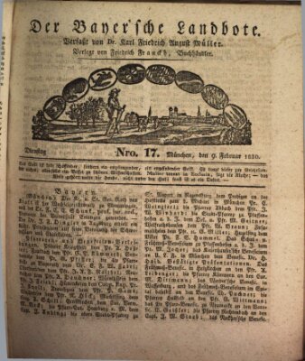 Der Bayerische Landbote Dienstag 9. Februar 1830