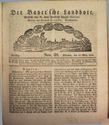 Der Bayerische Landbote Dienstag 30. März 1830