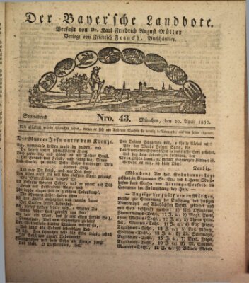 Der Bayerische Landbote Samstag 10. April 1830