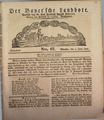 Der Bayerische Landbote Samstag 5. Juni 1830